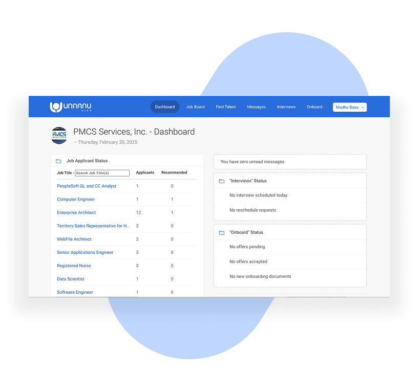 Unnaun Hire Frontend Image